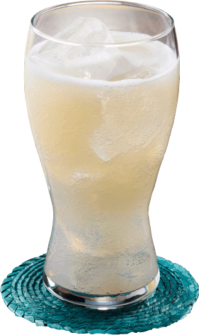 「りんご黒酢」のシュワップル カルピスソーダ版